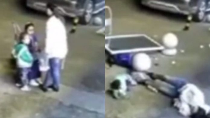 Imagens fortes! Vídeo mostra queda de janela em mãe e filhos