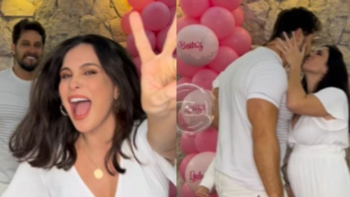 Paraense vira piada ao fazer chá revelação de nome da filha