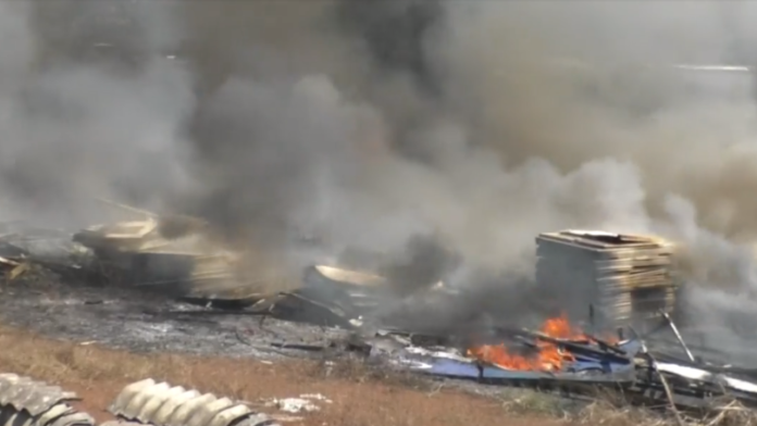 Incêndio é registrado em galpão de bebidas em Altamira