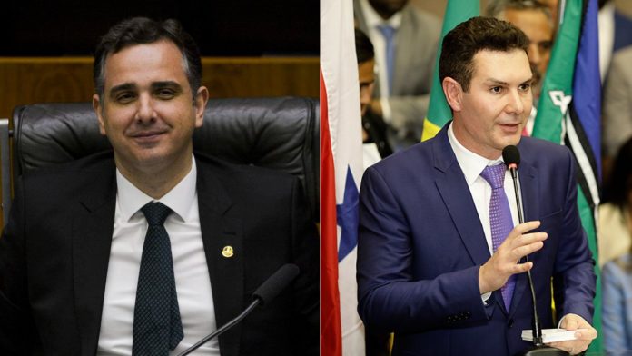 Ministro Jader Filho é homenageado pelo presidente do Senado