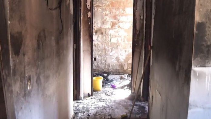 Vídeo: incêndio consumiu móveis do apartamento em Icoaraci