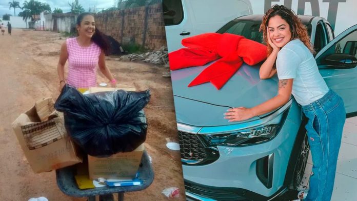 Ex-BBB paraense Paula Freitas chora ao comprar 1º carro
