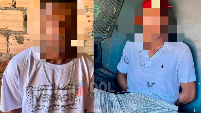 Dupla vê viatura policial, tenta fugir mas é presa com droga