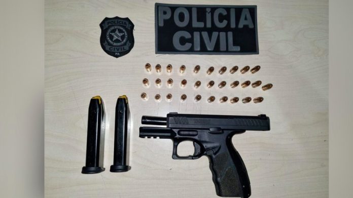 Polícia prende homem em flagrante por porte ilegal de arma